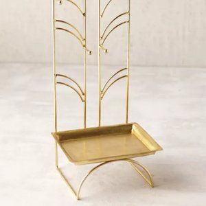 Urban Outfitters Plum & Bow Loire Gold Metal Standing Jewelry Organizer